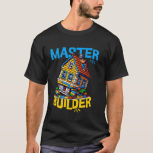 Ziegel-Baumeister Meister der Legos lustiger Gaune T-Shirt