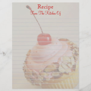 Ziegel Cupcake Lined Recipe Letterhead