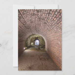 Ziegel-Tunnel in einem militärischen Bunker Dankeskarte