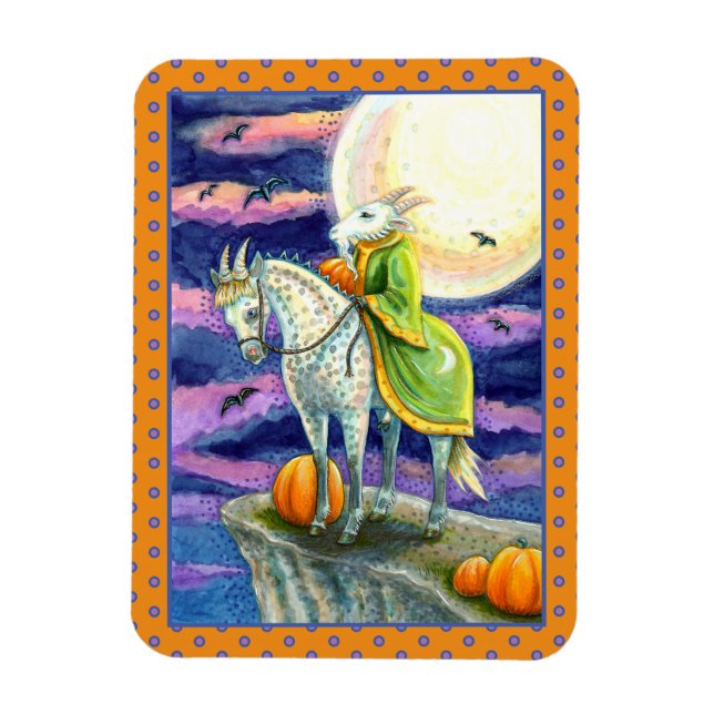 ZIEGELDEMON, SICHER GESCHAFFEN STEED FANTASY HALLO MAGNET (Vertikal)
