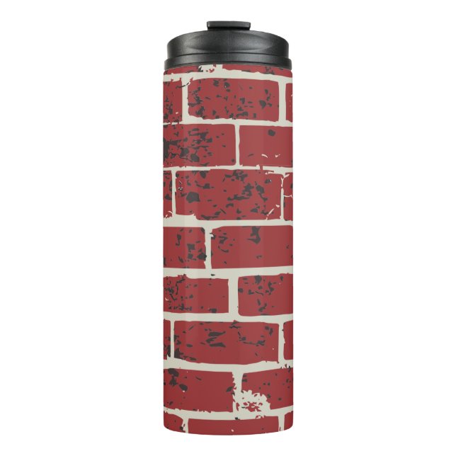 Ziegelfliese Thermosbecher (Vorderseite)