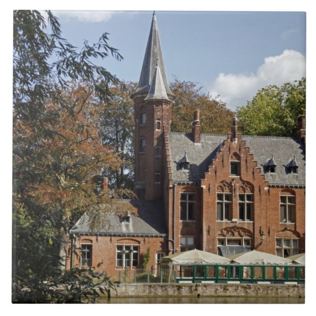 Ziegelkirche auf Minnewater Fliese (Vorderseite)