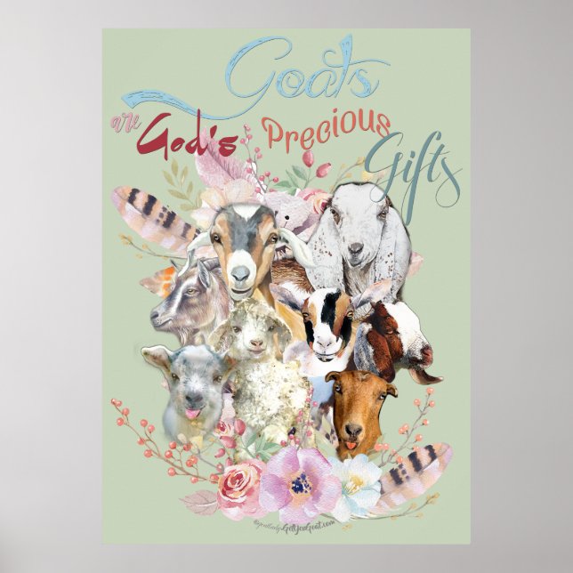 ZIEGELLOVER | Goods Wertvolle Geschenke GetYerGoat Poster (Vorne)
