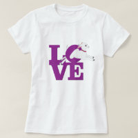 ZIEGELLOVER | LILA Ziege L O V E mit weißer Ziege