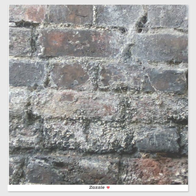 Ziegelmauer Aufkleber (Blatt)