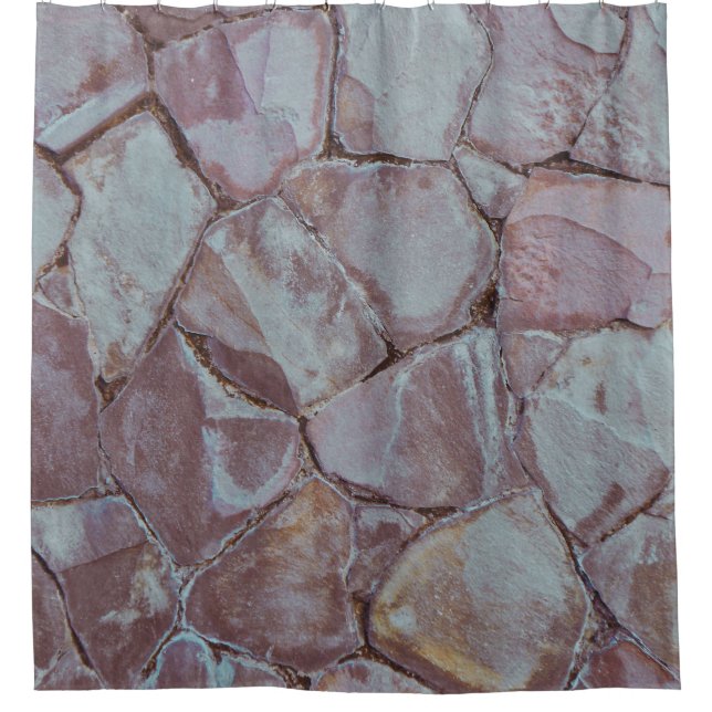 Ziegelmauer Duschvorhang (Vorderseite)