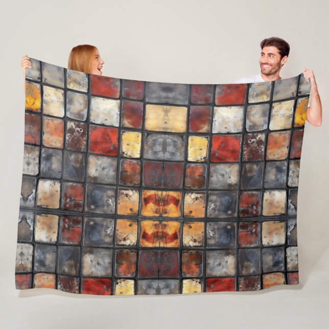 Ziegelmauer Fleecedecke (Beispiel)