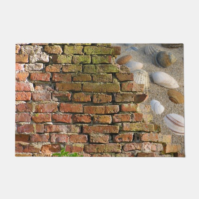 Ziegelmauer Fußmatte (Vorderseite)