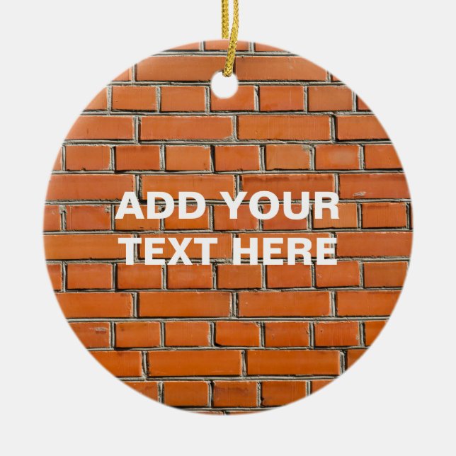 Ziegelmauer Keramikornament (Vorne)