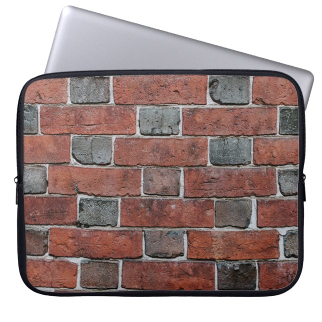 Ziegelmauer Laptopschutzhülle (Vorderseite)