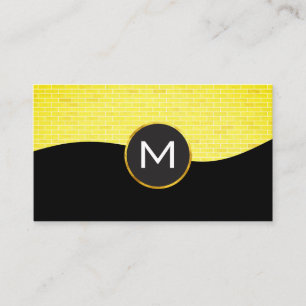 Ziegelmauer   Monogramm Visitenkarte
