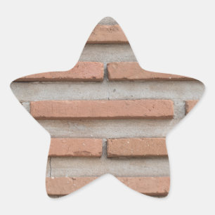Ziegelmauer Stern-Aufkleber