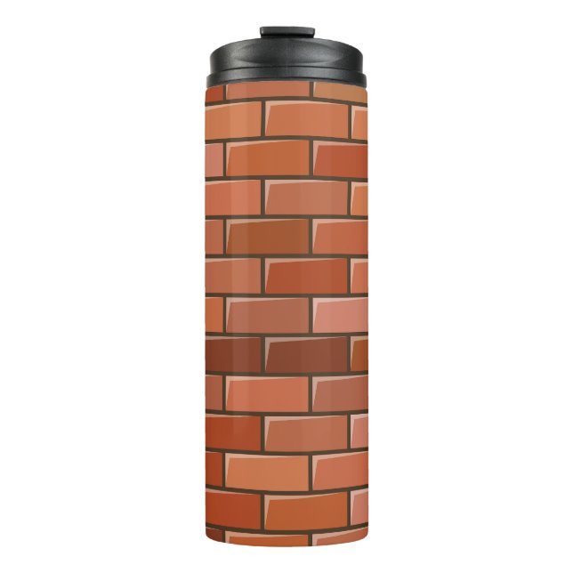 Ziegelmauer Thermosbecher (Vorderseite)