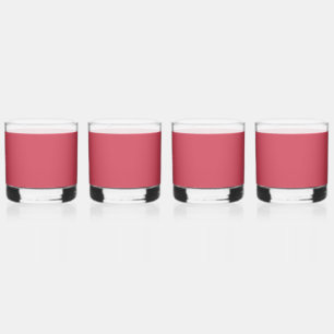 Ziegelrot (einfarbig) whiskyglas