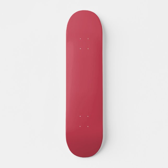 Ziegelrot (Vollfarbe) Skateboard (Vorne)