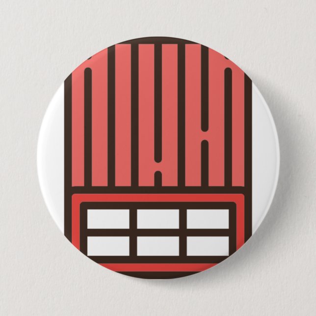 Ziegelstein Button (Vorderseite)