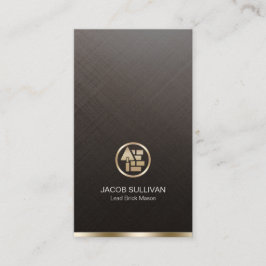 Ziegelstein Mason Mauerbau Visitenkarte