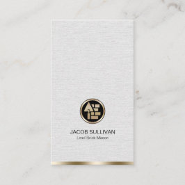 Ziegelstein Mason Mauerbau Visitenkarte