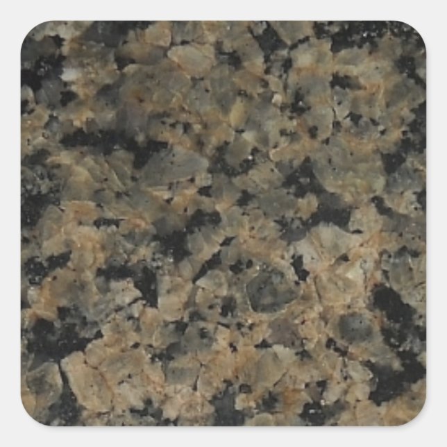 Ziegelstein Quadratischer Aufkleber (Vorderseite)