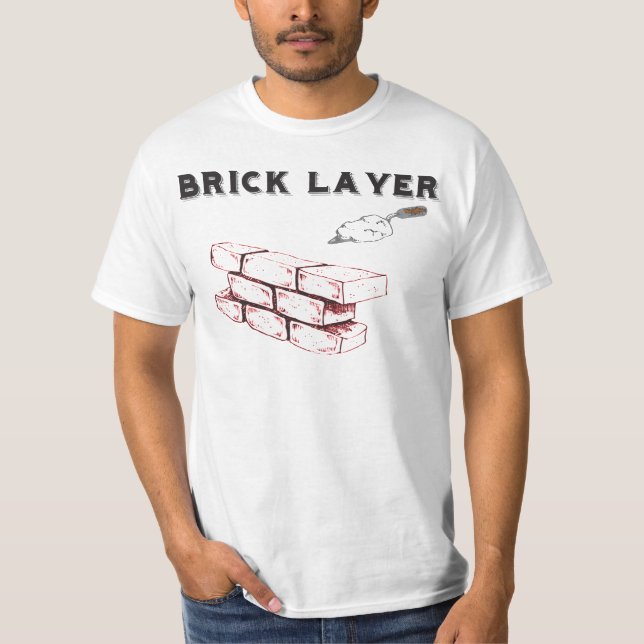 Ziegelstein-Schicht - BAC - Gewerkschaft der T-Shirt (Vorderseite)