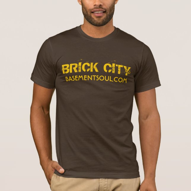 Ziegelstein-Stadt-T-Shirt T-Shirt (Vorderseite)