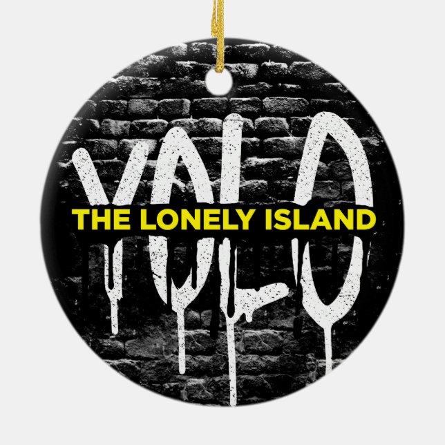 Ziegelstein-Tropfen Keramik Ornament (Hinten)