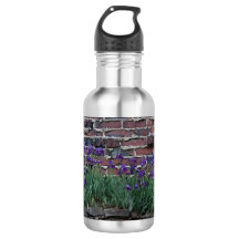 Ziegelstein-u. Iris-Wasser-Flasche