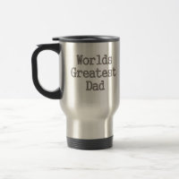 Ziegelstein-Wand-weltbeste Vater-Reise-Tasse