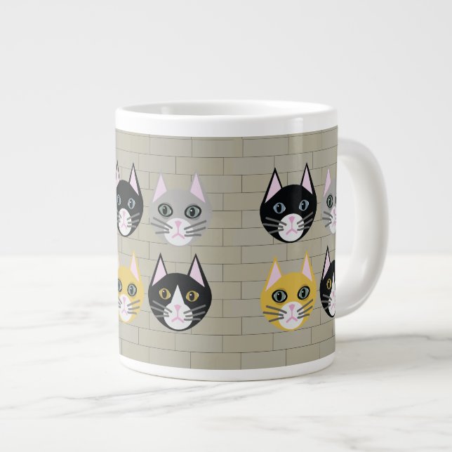 Ziegelsteine Jumbo-Tasse (Vorderseite Rechts)