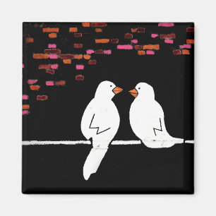 Ziegelvogelwand : Graffitiwand Magnet