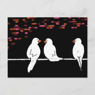 Ziegelvogelwand : Graffitiwand Postkarte