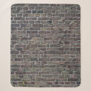 Ziegelwand alte, dunkle Backsteinwand Sherpadecke