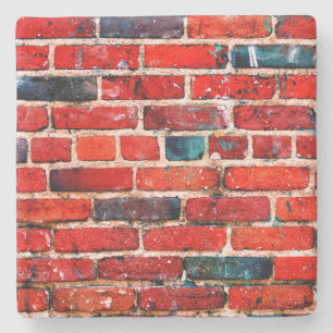 Ziegelwand Coole Textur Muster Steinuntersetzer