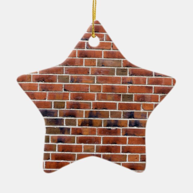 Ziegelwand mit Gelenken Keramikornament (Vorne)