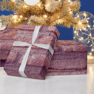 Ziegelwand-Muster-Geschenkpapier Rustikales Gesc Geschenkpapier