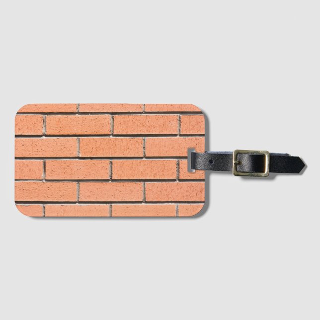 Ziegelwandmuster Gepäckanhänger (Vorderseite (Horizontal))