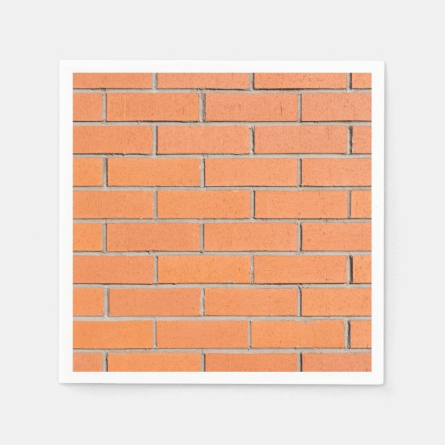 Ziegelwandmuster Serviette (Vorderseite)