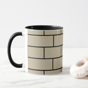 Ziegelwandstruktur Tasse