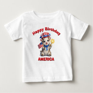 Ziegen (5ah) Patriotisches Kinder T-Shirt