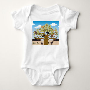 Ziegen auf einem Baum Baby Strampler