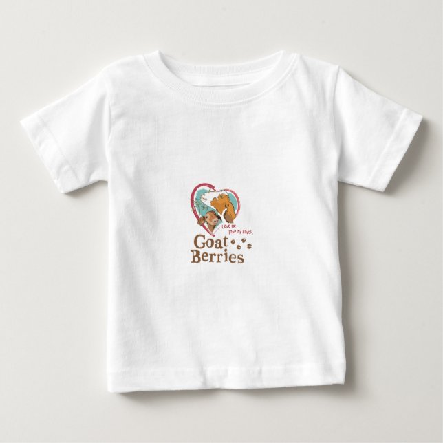 Ziegen-Beeren-Säuglings-T-Shirt Baby T-shirt (Vorderseite)