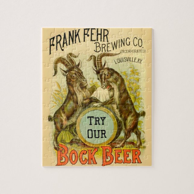 Ziegen Bock Bier Werbung (Vertikal)