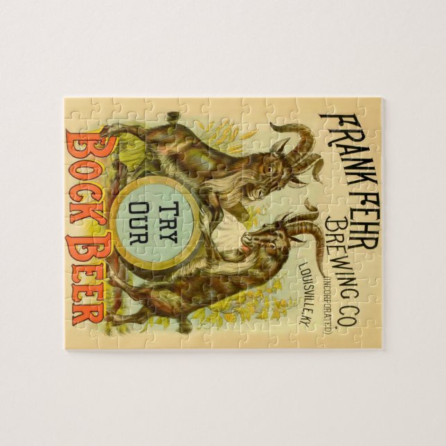 Ziegen Bock-Bierwerbung (Horizontal)