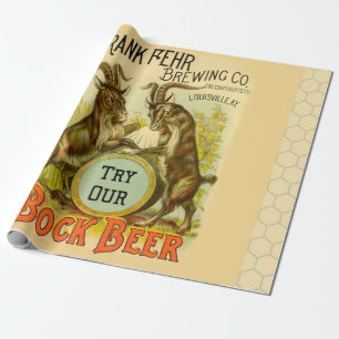 Ziegen Bock-Bierwerbung Geschenkpapier
