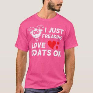 Ziegen, die ich nur Liebe Ziegen Süße Tier Farm T-Shirt