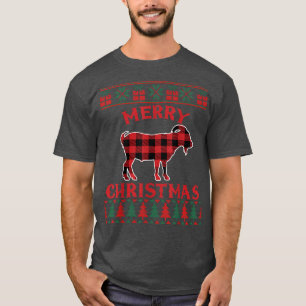 Ziegen frohe Weihnachtsziegen Liebhaber Ugly Weihn T-Shirt