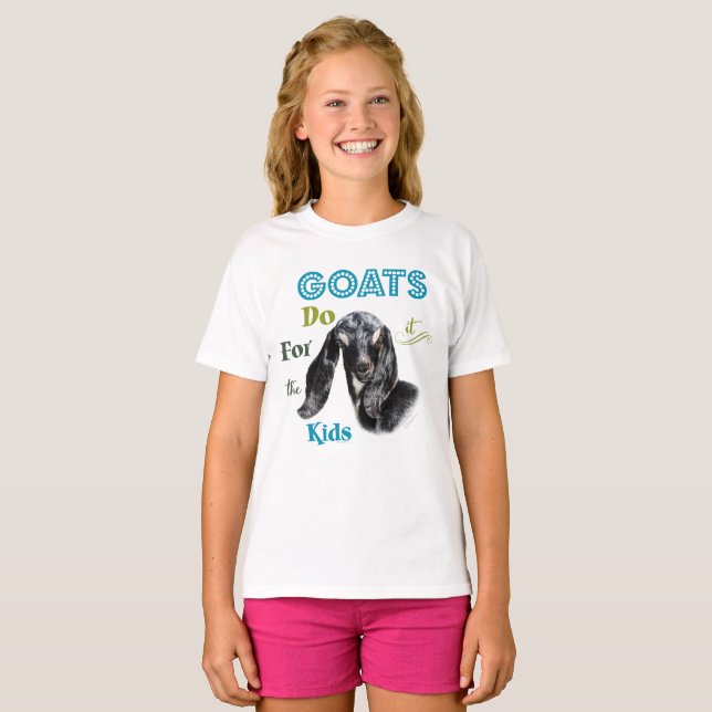 ZIEGEN | Für die Kinder GetYerGoat™ T-Shirt (Vorne ganz)