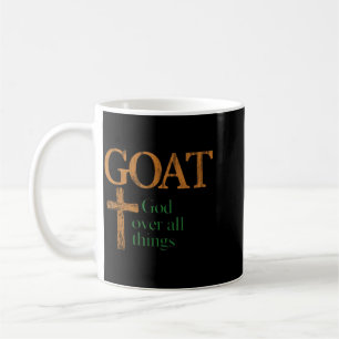 Ziegen Gott über alle Dinge Christlich Lustiger Sp Kaffeetasse