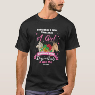 Ziegen Hunde Funny Rancher Spaß Herder Bauer Girl T-Shirt