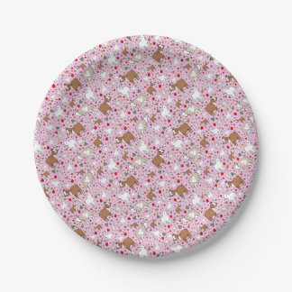 Ziegen in Rosa Pappteller